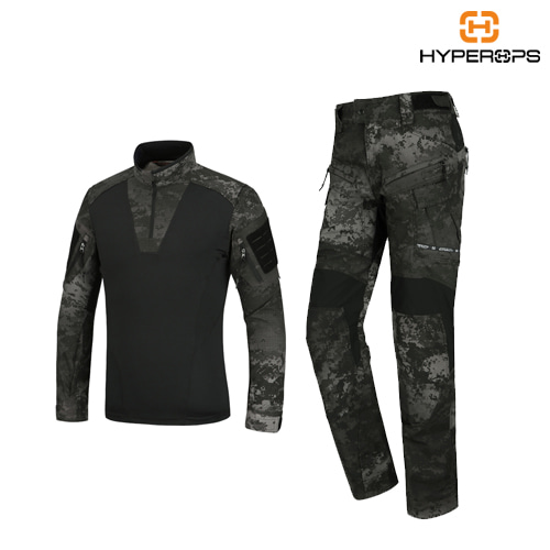 PANO-Combat Suit / HYPER Black (Shirt + Pants Set)